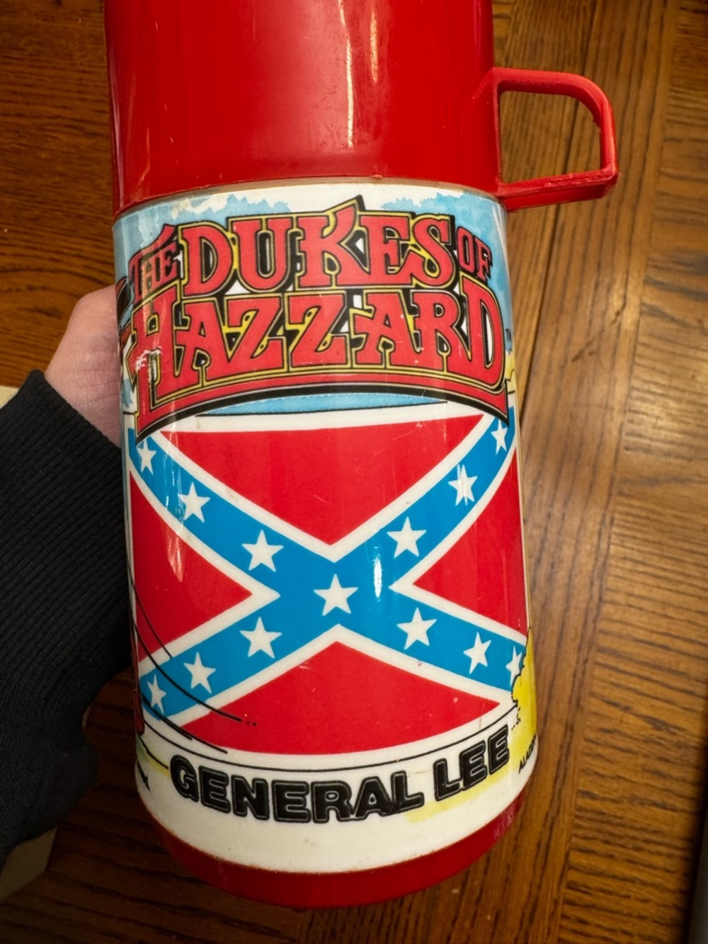 Vintage 1980 Dukes Of Hazzard General Lee Charger Bo Luke Daisy Duke Thermos